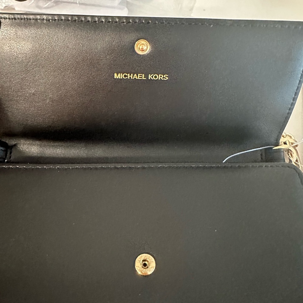 New Michael Kors Black and Gold crossbody Women's Bag - Picture 5 of 8